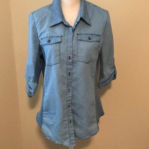 Casual Denim jeans shirt 🌹💙